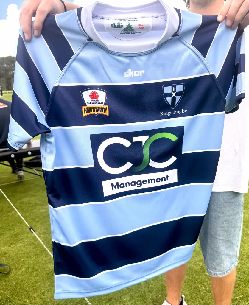 CJC - Kings Rugby Club Colts Team gets new sponsored jerseys