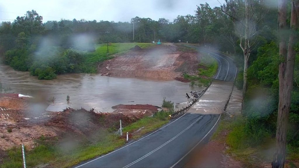 CJC Management - Bluff Bridge Crossing when flooded